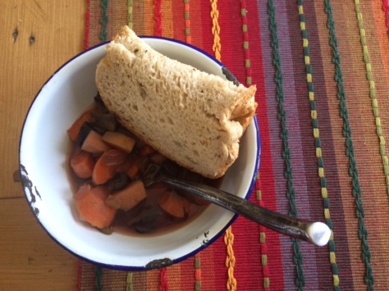 Solar vegetable stew. Photo by: Paloma